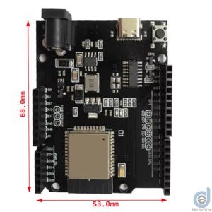 UNO D1 R32 ESP32開發板 Type-C介面正面圖