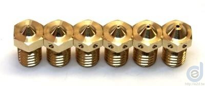 E3D V6 黃銅噴嘴全系列規格展示