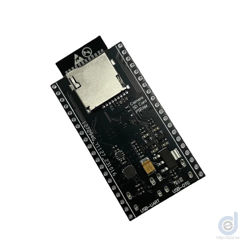 ESP32-S3 N16R8 CAM 開發板背面特寫